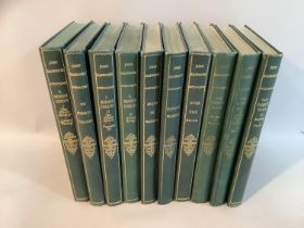 Uniform bound editions of Galsworthy, J. ten volumes, Grove edition, William Heinemann