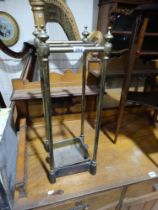 An Antique Brass Stick Stand