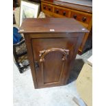 A Victorian Mahogany Single Door Cupboard