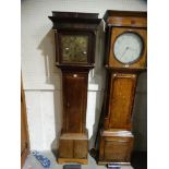 An Antique Oak Encased Long Case Clock With Square Brass Dial, Eight Day Movement, John Seddon,