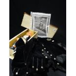 An Early 20thc Childs Velvet Scottish Uniform With Accompanying Photograph Etc