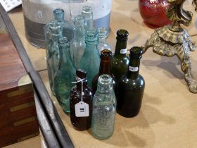 A Parcel Of Antique Glass Bottles (12)