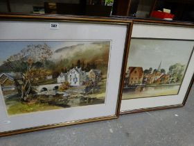 Alan Kirkpatrick, Two Watercolour Studies, One Of Beddgelert, Signed