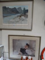 Two Coloured William Russell Flint Prints