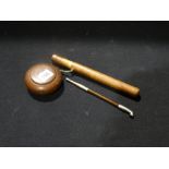 A Wood Cased Eastern Opium Pipe