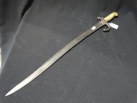 A 2nd World War Brass Grip Bayonet