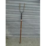 An Antique Wooden Handled Pitch Fork