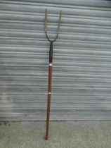 An Antique Wooden Handled Pitch Fork