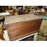 An Antique Pine Bedding Box