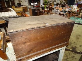 An Antique Pine Bedding Box