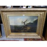 Samuel Williamson, (1792-1840) Oil, Italian Mountain Landscape Scene With Figures, 19" X 28"