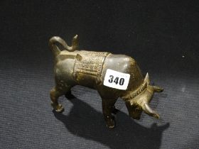 A Cast Model Of A Greek Bull