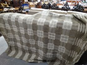 A Welsh Woollen Blanket, Approx 80" X 68" (Af)