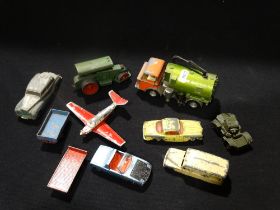 A Qty Of Vintage Dinky & Other Toy Vehicles