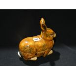 A Pottery Crouching Hare Tureen