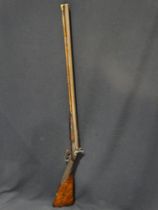 A Good Quality Double Barrel 14 Bore Muzzle Loading Percussion Shotgun By Greener