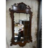 A Georgian Style Mahogany Framed Wall Mirror