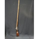 A 19thc Muzzle Loading Percussion Shotgun Converted From Flintlock By The Drum & Nipple Method