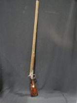 A 19thc Muzzle Loading Percussion Shotgun Converted From Flintlock By The Drum & Nipple Method