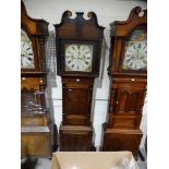 An Antique Oak Encased Long Case Clock, With Square Painted Dial, Eight Day Movement William