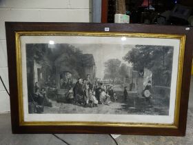 After Thomas Webster, A Large Steel Engraving Titled "Punch" Engraved For The Art Union, Glasgow
