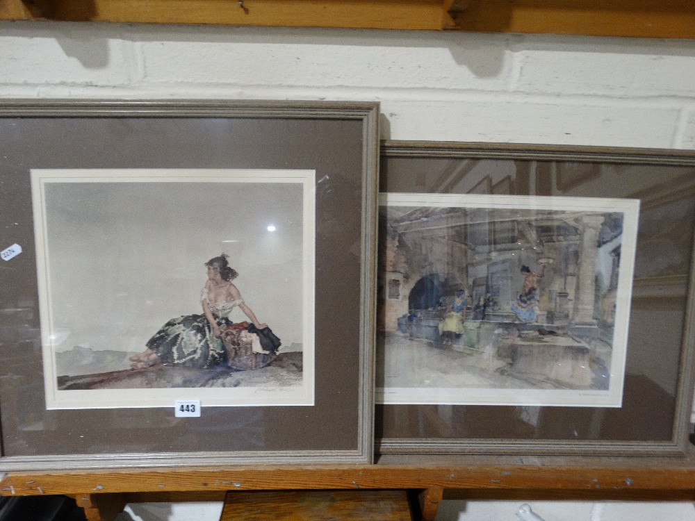 William Russell Flint, Two Coloured Prints, One Signed In Pencil