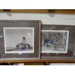 William Russell Flint, Two Coloured Prints, One Signed In Pencil