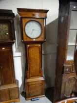 An Antique Oak Encased Long Case Clock With Circular Dial, Thirty Hour Movement, Butler Tutbury