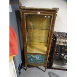 A 20thc French Style Single Door Display Cabinet With Gilt Mounts By H & L Epstein, Of London