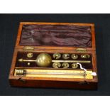 A Mahogany Cased Sikes Hydrometer