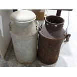 Two Vintage Milk Churns