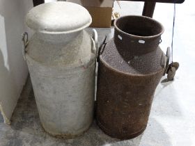 Two Vintage Milk Churns