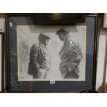 Aneurin M. Jones, A Limited Edition Print Of Farmers In Conversation