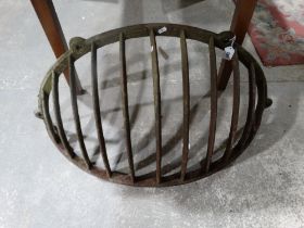 A Cast Iron Wall Mounted Hay Rack