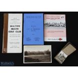 Good selection of Walton Heath Golf club ephemera (5) - an unusual real photograph flicker book with