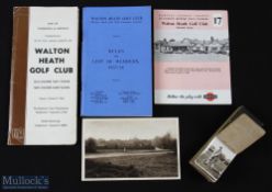 Good selection of Walton Heath Golf club ephemera (5) - an unusual real photograph flicker book with