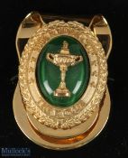 2006 Official Ryder Cup Presentation Gilt Embossed and Engraved Players/Official Money Clip - played