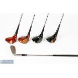 Henry Cotton Personal Collection of Interesting Golf Woods and Irons fitted with Accles and