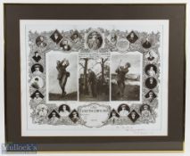 The Jubilee of The Golfing Championship 1860-1910 print featuring to the border all previous Open
