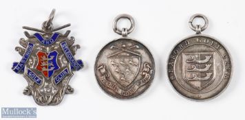 3x interesting Sussex Golf Clubs (one now defunct) silver golf medals from 1895 to 1914 - fine