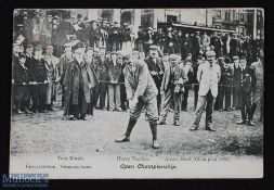 Scarce Tom Morris, Harry Vardon and Alex Herd (Champion 1902) 'Famous Golfers' St Andrews Postcard -
