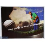 1986 Sandy Lyle Adidas Golf Collection Posters x2, both have some signs of wear - size is 60cm x
