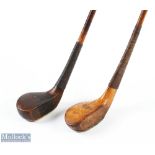 2x Late scare neck woods incl' The Gamage of London unusual pear shaped golden beechwood driver