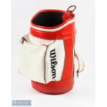 Vintage Wilson Professional Miniature Golf Bag shop display/stand measures 17" height, 9" dia in red