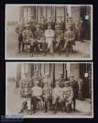 2x Very rare 1909 England and Scotland International Golf Team Postcards - played at Deal issued