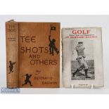 Bernard Darwin Golf Books, Tee Shots and Others 1911, plus a paperback booklet 1921 2nd edition