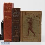 Horace G Hutchinson Golf Book Collection (3) - titles include "Hints on The Game of Golf" 7th ed