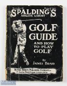 James Braid - "Golf Guide and How to Play Golf" c1921 Spalding's Athletic Library Vol.1 No.10 with