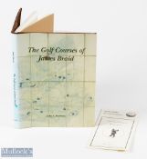 John Moreton signed - "The Golf Courses of James Braid" 1st ed 1996 ltd ed no 447/525, in original
