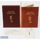 Bob MacAlindin signed "James Braid Champion Golfer" publ'd 2003 by Grant Books - The Earlsferry
